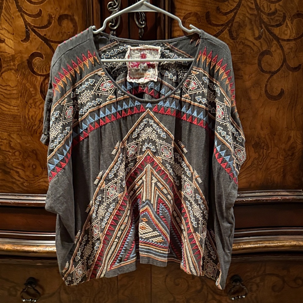 Johnny Was Bohemian Patterned Women's Top